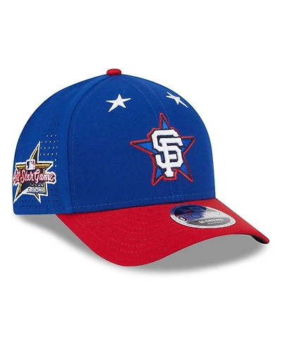 New Era Men's Blue/Red San Francisco Giants 2025 Mlb All-Star Game Workout 9FORTY M-Crown Adjustable Hat