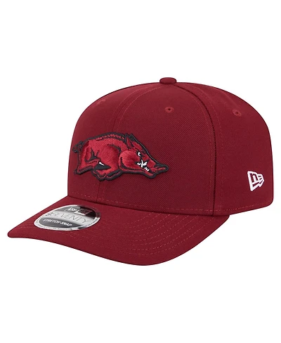 New Era Men's Cardinal Arkansas Razorbacks Team Collective 9SEVENTY Stretch-snap Adjustable Hat