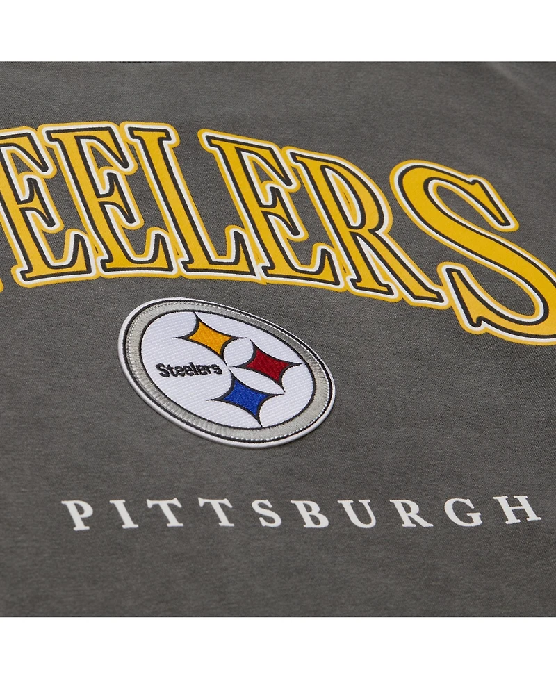 Mitchell & Ness Men's Gray Pittsburgh Steelers Slot Pullover Hoodie
