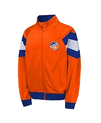 Outerstuff Big Boys and Girls Orange Fc Cincinnati Field General Track Full-Zip Jacket