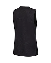 Sportiqe Women's Black Wnba Rock Roll Collection Turner Mineral Wash Tank