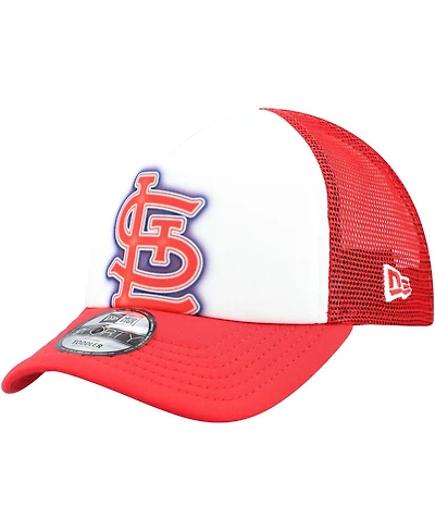 New Era Toddler White/Red St. Louis Cardinals Painted A-Frame 9FORTY Trucker Adjustable Hat