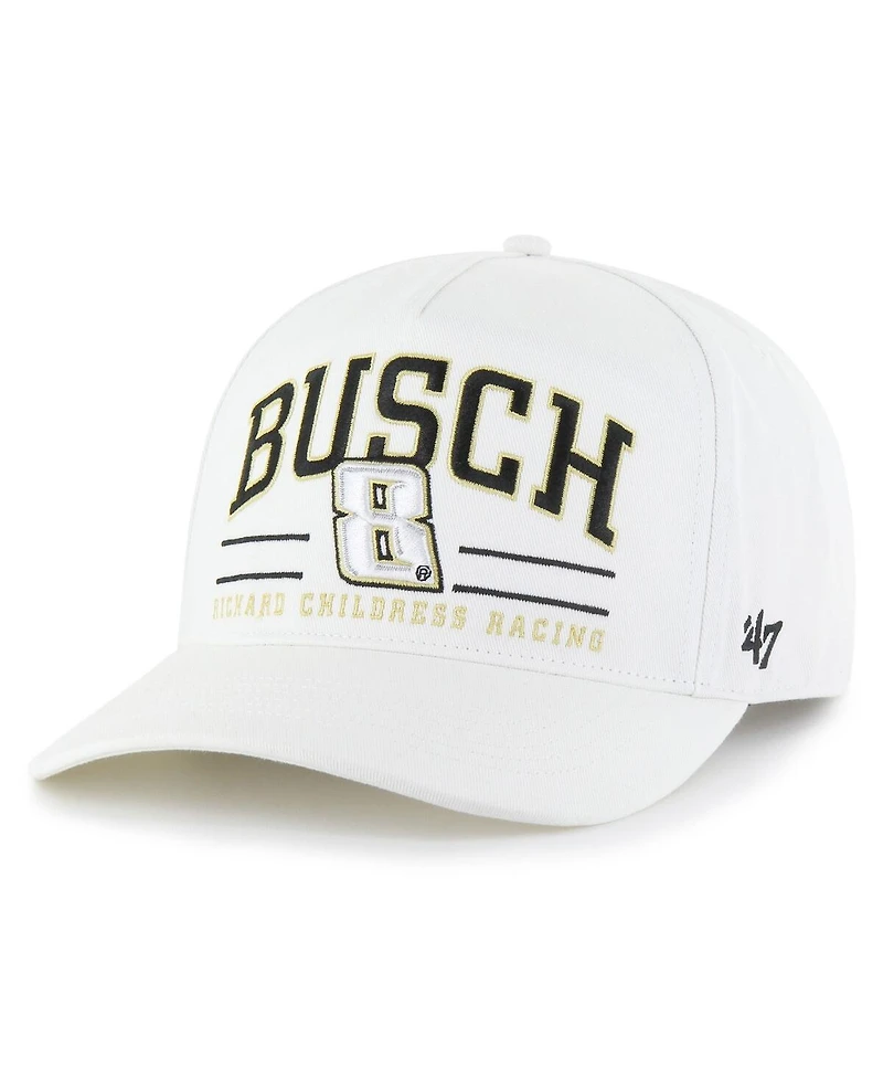 '47 Brand Men's White Kyle Busch Roscoe Hitch Adjustable Hat