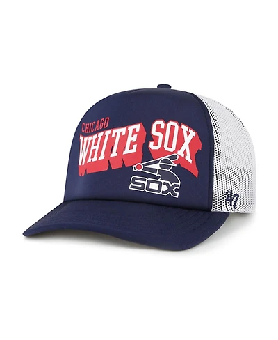 '47 Brand Men's Navy Chicago White Sox Meander Foam Trucker Snapback Hat