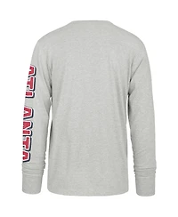 '47 Brand Men's Gray Atlanta Braves Fair Ball Franklin Long Sleeve T-Shirt