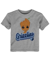 Outerstuff Toddler Heather Gray Memphis Grizzlies 2-Piece Guardians Of The Galaxy T-Shirt Set