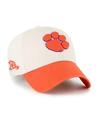 '47 Brand Men's Cream Clemson Tigers Grand Stand Clean Up Adjustable Hat