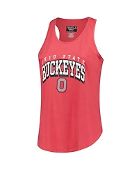 Fanatics Women's Scarlet Ohio State Buckeyes Plus Arch Tank Top