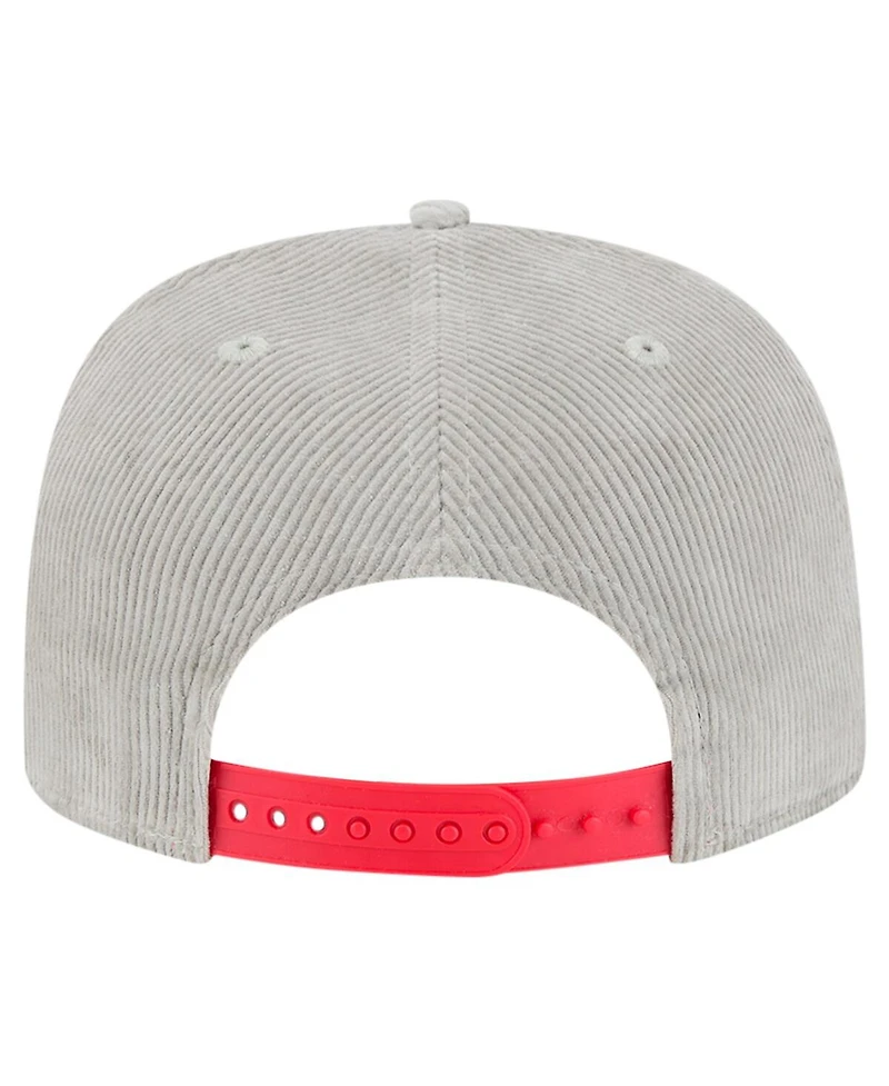New Era Men's Gray St. Louis Cardinals Corduroy Golfer Snapback Hat