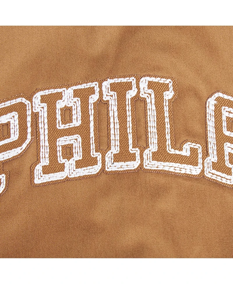 Pro Standard Men's Brown Philadelphia 76ers Paint The City Full-Zip Jacket