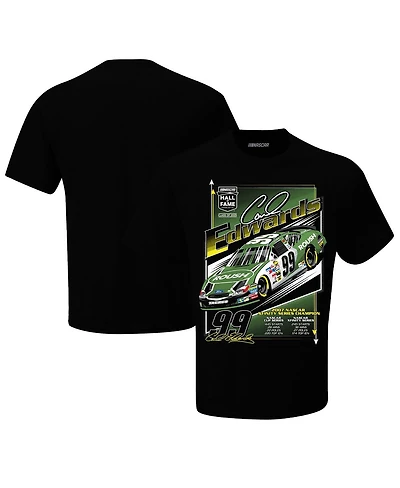 Checkered Flag Sports Men's Black Carl Edwards Nascar 2025 Hall of Fame Inductee T-Shirt