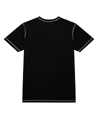 Mitchell & Ness Men's Black Chicago Bulls Hardwood Classics Contrast 2K Graphic T-Shirt