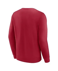 Fanatics Men's Red Pennsylvania Quakers Short Name Pullover Sweatshirt