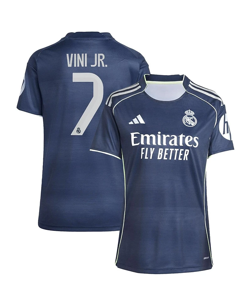 Adidas Women's Vini Jr. Blue Real Madrid 2025/26 Away Replica Player Jersey