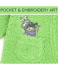 Monsters Inc. Baby Boys Zip Up Cosplay Coverall Cozy Sherpa