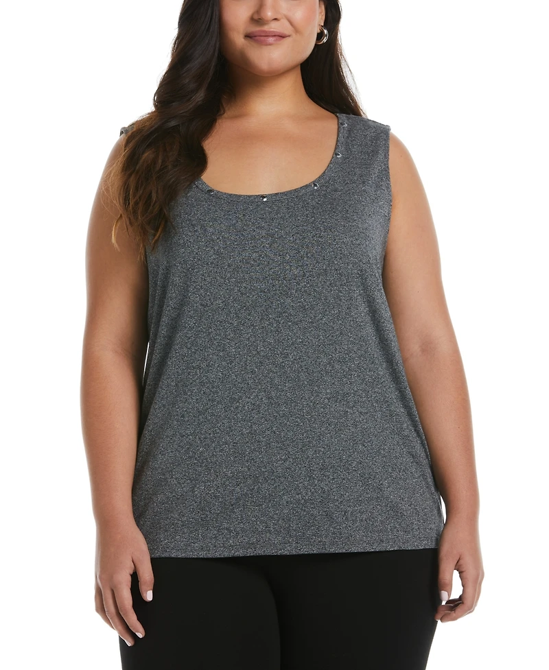 Rafaella Plus Crew Neck Tank Top