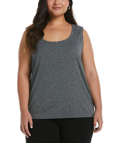 Rafaella Plus Crew Neck Tank Top