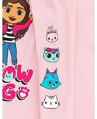Gabby's Dollhouse Little Girls Dreamworks Gabbys Thermal T-Shirt Pants
