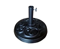 Flynama 8.8 feet Outdoor Aluminum Patio Umbrella with 33 pounds Round Resin Umbrella Base