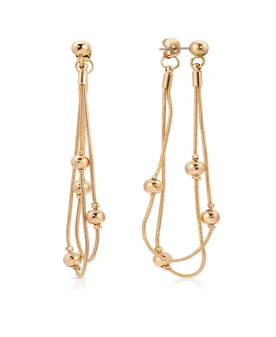 Ettika Bubble Snake Chain Earrings