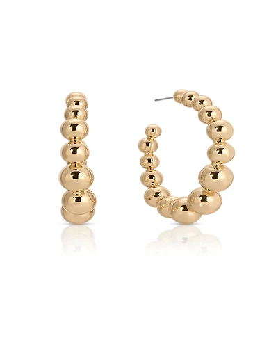Ettika Bubble Ball Hoops Earrings
