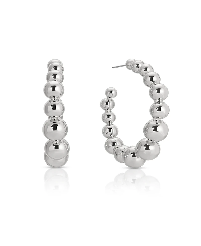 Ettika Bubble Ball Hoops Earrings
