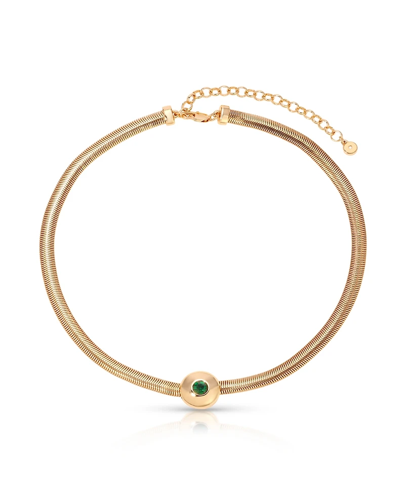 Ettika Emerald City 18K Gold Plate Necklace