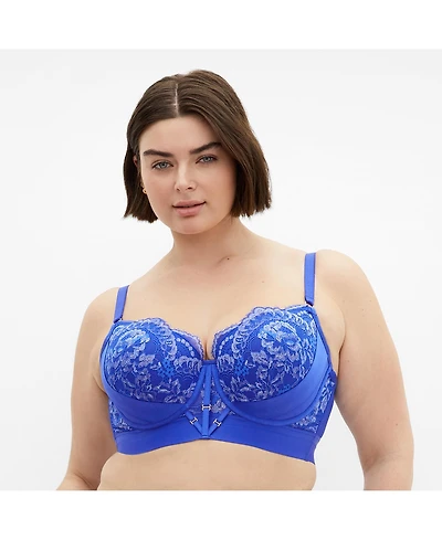 City Chic Plus Alexis Underwire Full Cup Contour Longline Bra