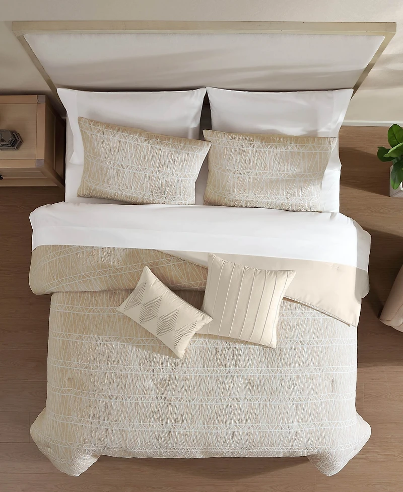 Hallmart Collectibles Wells Geometric 9-Pc. Comforter Set