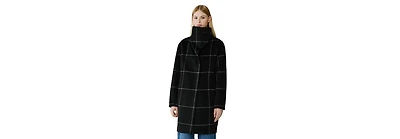 Soia & Kyo Women's Jackie-p Double Face Wool Cocoon Coat