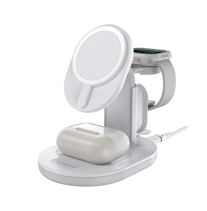 OtterBox 3-in-1 Charging Station for MagSafe-White