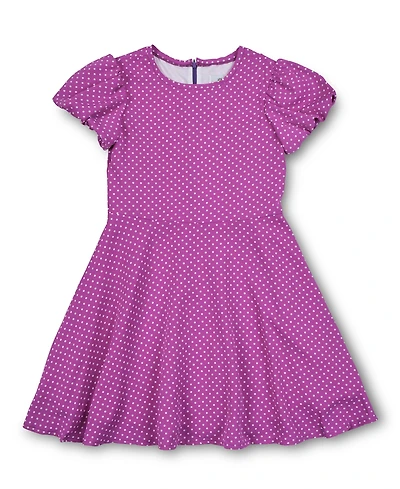 Florence Eiseman Big Girls Polka Dot Dress W/Bubble Sleeves