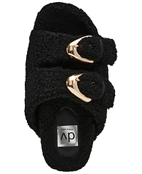 Dv Dolce Vita Women's Aldoni Plush Double-Strap Slide Slippers