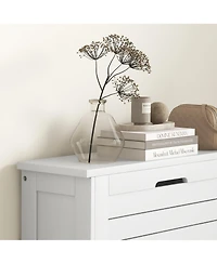 Homcom Modern Shoe Cabinet with 3 Flip Drawers for 6 Pairs,