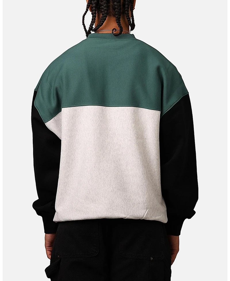 Carre Men's Floral Oversized Panel Crewneck