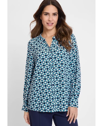 Olsen Modern Optic Tunic Shirt