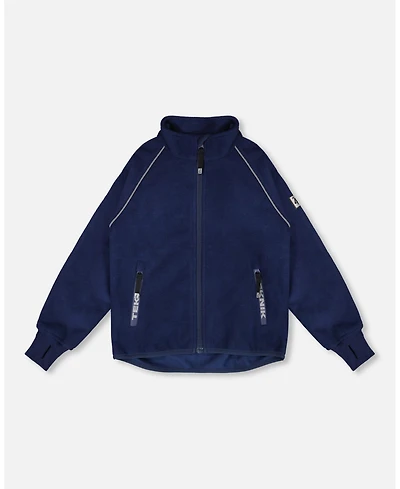 Deux par Kids Unisex Mid-Layer Teknik Jacket Navy Blue