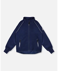 Deux par Kids Unisex Mid-Layer Teknik Jacket Navy Blue
