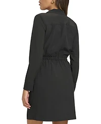Calvin Klein Women's Collared Long-Sleeve Sheath Dress
