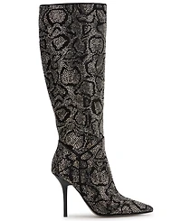 Jessica Simpson Women's Lovienn Rhinestone Stiletto Knee-High Dress Boots