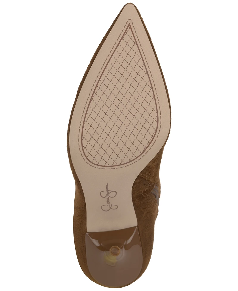 Jessica Simpson Women's Lovienn Stiletto Knee-High Wide-Calf Dress Boots