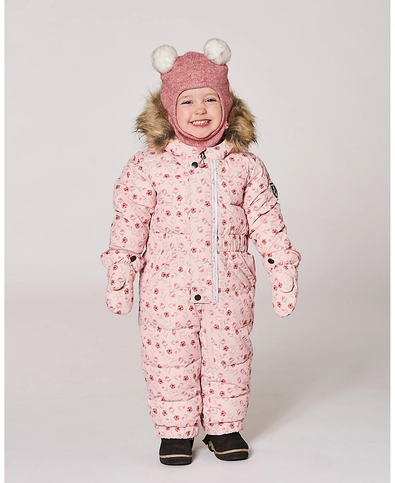 Deux par Baby Girl One-Piece Original Puffy Snowsuit Pink Mini Flowers - Baby|Toddler