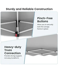 Gymax 10 X 10 Ft Pop up Canopy Tent Portable Foldable Patio Shelter w/ Wheeled Bag