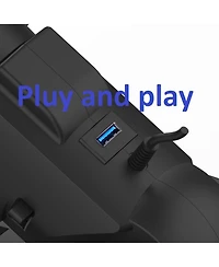 Nbcp 180°Usb Racing Steering Wheel with Pedals & Paddle Shifters – Plug-and-Play for Xbox 360, PS3, Pc, Switch & Android