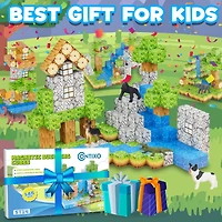 Contixo Magnetic Blocks Building Cubes Game, Sensory Toys – 145 Pieces for Kids Learning, Creative Play, and Motor Skill Development