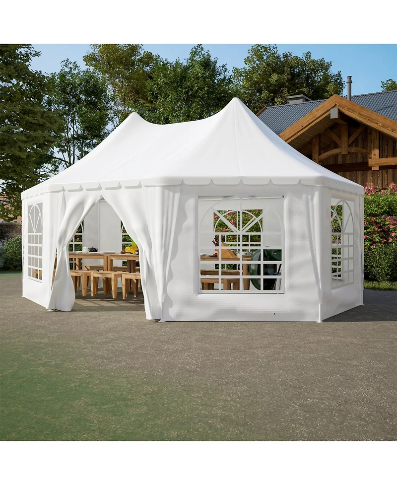 Streamdale Furniture 20x15 Party Tent Heavy Duty Waterproof White