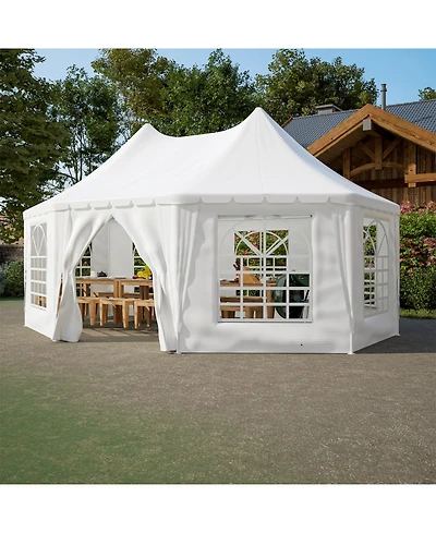 Streamdale Furniture 20x15 Party Tent Heavy Duty Waterproof White