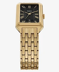 Fossil Women's Raquel Three-Hand Date Gold-Tone Stainless Steel Watch, 23mm