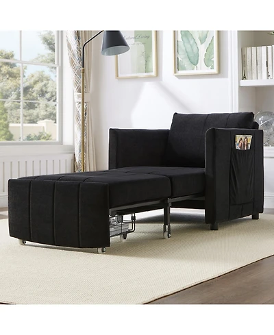 Streamdale Furniture Convertible Sleeper Sofa Bed with Adjustable Backrest