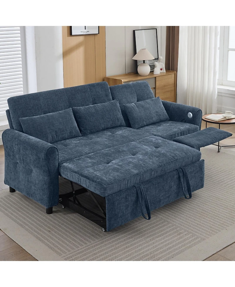 Streamdale Furniture 2-in-1 Sofa Bed with Reversible Recliner